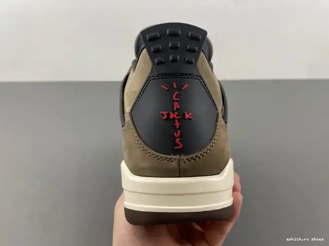 Rep Retro Jordan 4 Scott Air Travis AJ4-882335 x Brown TS 0417